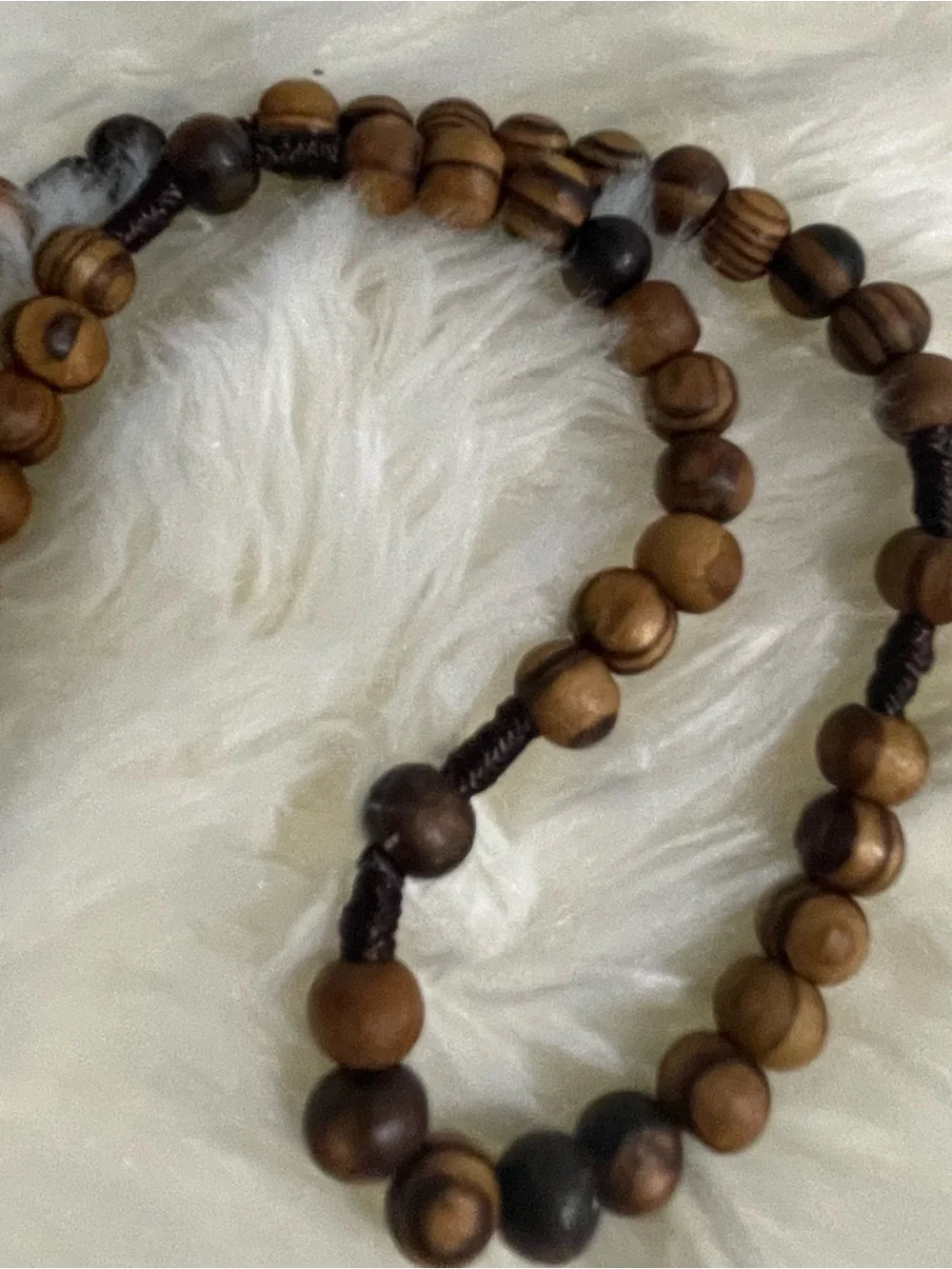 Handmade Wooden Our Lady Of Mt. Carmel Rosary| Catholic prayer beads|